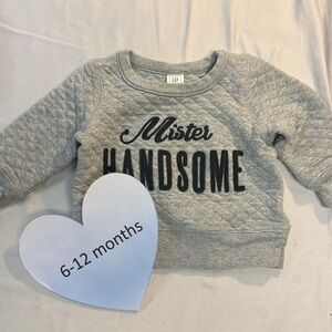 GAP - Grey Quilted Kids Sweatshirt